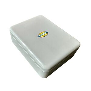 Fossil Wallet EMPTY Gray Silver Tin